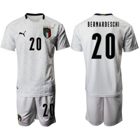 Italien Fotbollströjor Federico Bernardeschi 20 Barn Borta tröja EM 2020 Kortärmad